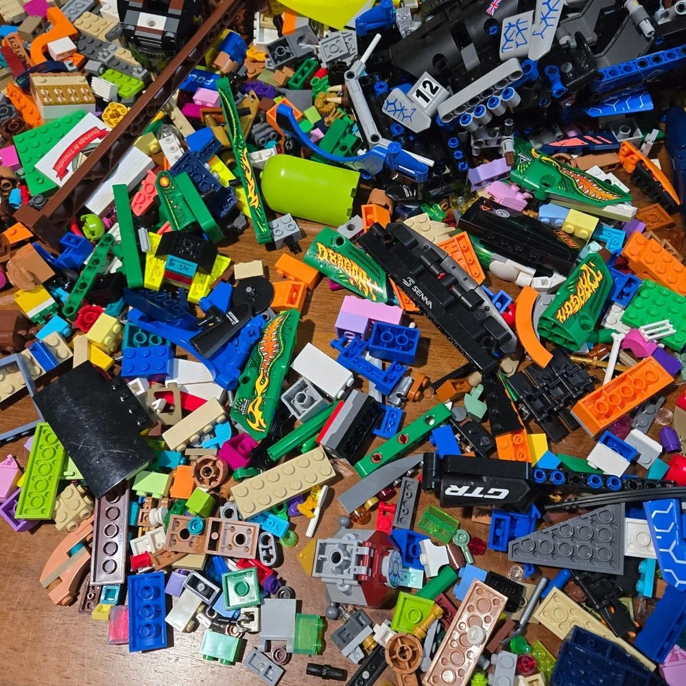 Bulk Lego Bricks Lot 6lbs Assorted Technic McLaren Senna GTR Parts Mixed